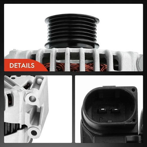 220A 12V Alternator Fits Mercedes Sprinter 2500 3500 CL550 S550 3.5L 5.5L CW - Picture 7 of 16