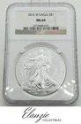 2012-W Burnished American Silver Eagle NGC MS69