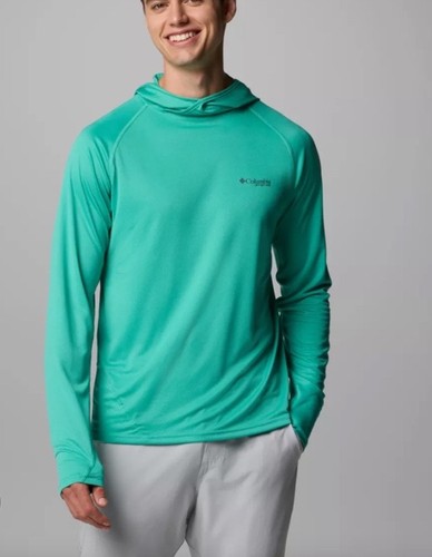 Columbia Men’s PFG Solar Stream LS Hoodie Sz. Small NEW FM3524-343