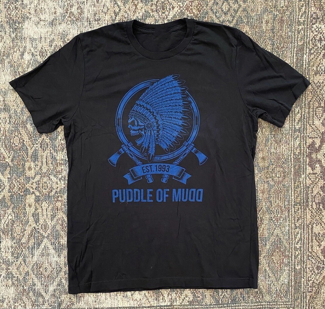 Vintage Puddle of Mudd Grunge Band Black Full Size ES283 Guitar