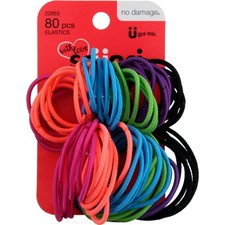 Scunci With love No Damage Hair Elastics, 80 Ct