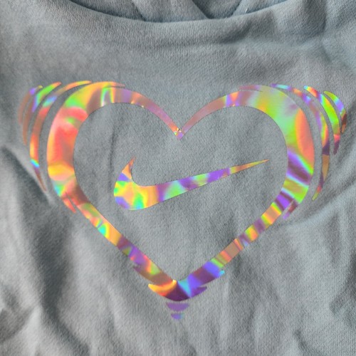 Nike Hoodie Boys Size 2T Swoosh Heart Pullover Hooded Sweatshirt Blue Logo NEW - Bild 3 von 4