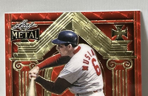 2023 Leaf Metal Enshrined Red Prismatic 1/1 Stan Musial. #E-sm1 Auto HOF - Picture 6 of 7