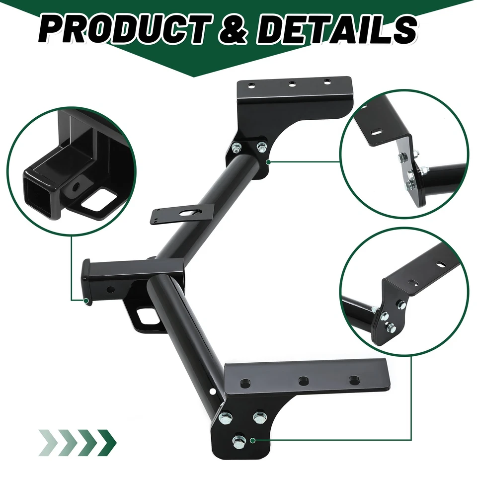 For Toyota RAV4 2006-2017 2018 Class3 Trailer Towing Hitch Receiver Black NEW - Image 4 of 4