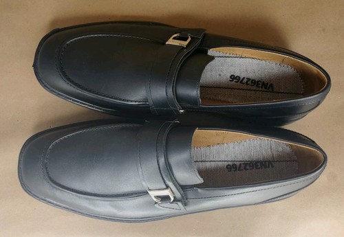 Dr. Comfort John Mens Black Dress Slip-on Loafers Hook Loop Strap Size 12W - Picture 4 of 7