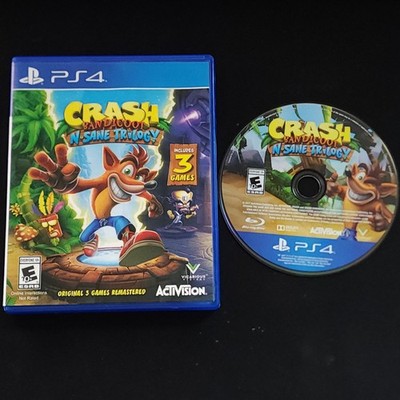 Crash Bandicoot PS4 N Sane Trilogy 1, 2 & 3 CIB Sony Playstation 4 Complete Test