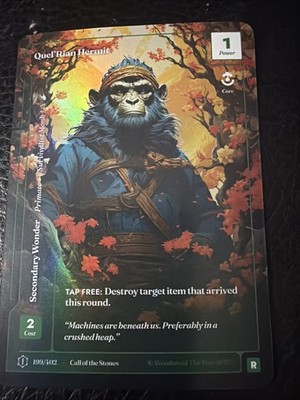 Wonders of the First Quel'Rian Hermit Rare Formless Foil FF Call Of The Stones