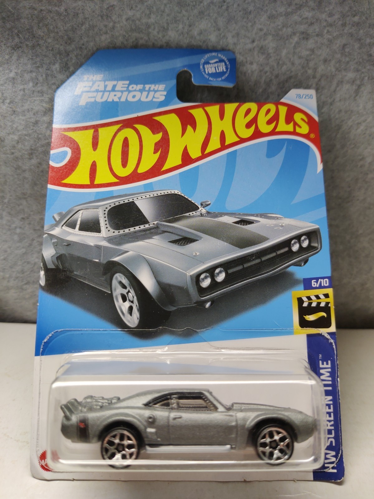 Hot Wheels 2018 HW Screen Time Series 6/10 Gray ICE CHARGER FATE OF THE FURIOUS 
