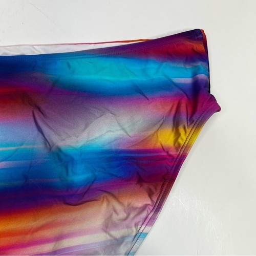 La Blanca Sunset Shores Hipster Bikini bottoms purple blue yellow red NWT - 16W - Picture 8 of 11