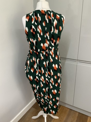 Vestido Quiz Talla 16 Verde Sin Mangas Ocasión - Imagen 9 de 11