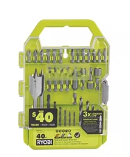 New Ryobi A98401 Drill and Impact Drive Kit (40-Piece)