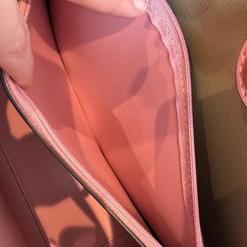 Michael Kors NUEVO Bolso de Mano Rosa con Cinturón de Cuero Onagra de Caña y Cartera Tarjetero - Imagen 10 de 12
