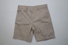 Vintage Y2K Carhartt Mens 38 Distressed Relaxed Dungaree Chino Shorts Stone