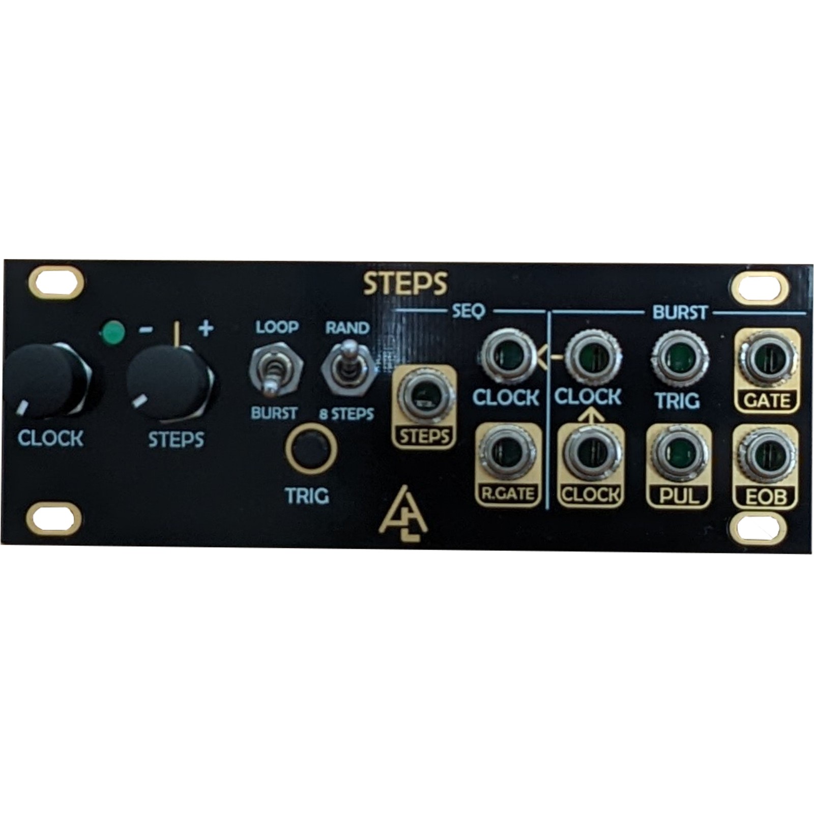 После последующих шагов аудио 1U - Случайный модульный синтезатор