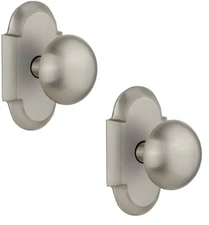 Nostalgic Warehouse Cottage Plate with New York Door Knob, Passage 2.75" Nickel