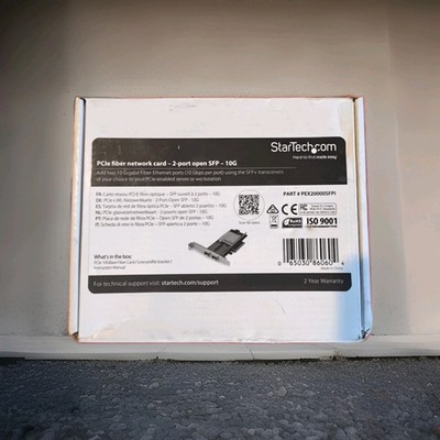 StarTech PEX20000SFPI 2 Port 10G LWL Netzwerkkarte mit offenem SFP+ - PCIe Intel