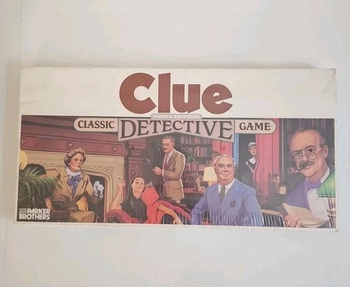 Vintage Parker Brothers CLUE Classic Detective Game Sealed Toys R Us Sticker