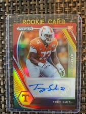 2021 Panini Prizm Draft Football Trey Smith Red Autograph #27/199 KC Chiefs