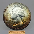 1964 Washington Silver Quarter, Toned - #C55911NQ