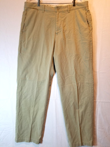 TOMMY BAHAMA Mens Chino Pants 36x32 Khaki Tan Stretch Cotton Flat Front Casual