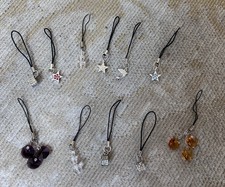 Süße Handy-Anhänger Set – Glitzer Charms für Handy, Tasche oder Schlüssel