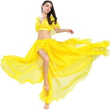 ROYAL SMEELA Belly Dancer Costumes for Women Chiffon Belly Dance Skirt Belly ...