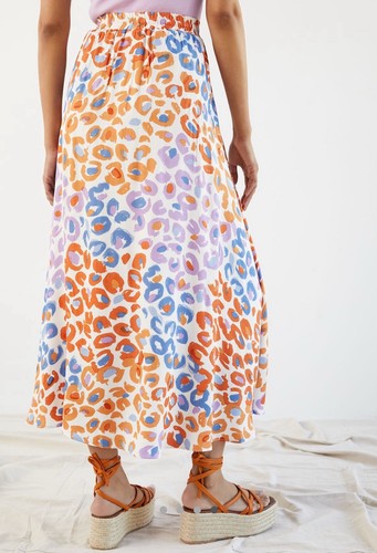 Farm Rio Vibrance bunter Sommer Frühling Maxirock Damen Gr. XL Quasten - Bild 4 von 15