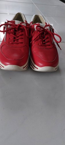 WALDLÄUFER Sneaker, Gr.38,Weite H,rot, Leder, sehr guter Zustand - Bild 2 von 9