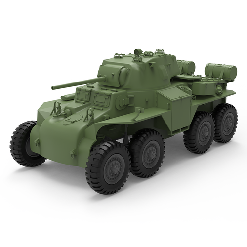 SSMODEL 1/72 25mm Military Model Kit USA T18E2 "Boarhound" Armored Car GAMES - Picture 2 of 5