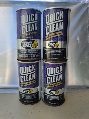 #ad Lot of 4 BG Quick Clean Power Steering PN 108 11oz NOS Unopened $65.00