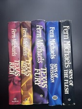 FERN MICHAELS TEXAS RICH/HEAT/FURY/SINS OF FLESH/SINS OF OMISSION Lot of 5