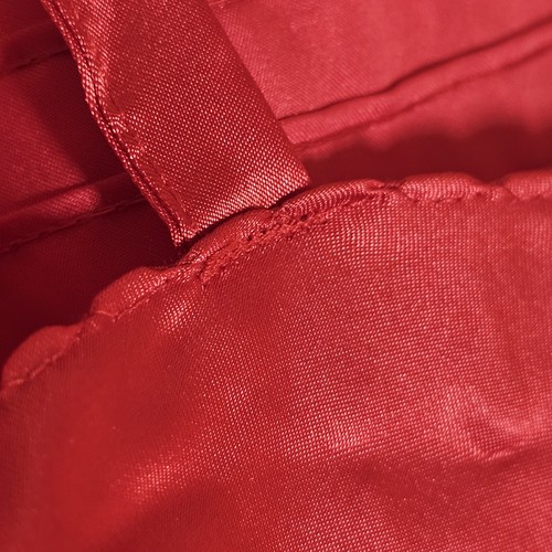 Vintage Camisole Damen kleines rotes plissiertes Made in USA Tank Satin Trägertop S - Bild 6 von 11