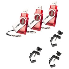  3 Chauvet DJ Lighting D-Fi USB Wireless DMX Control Light Transceiver  Clamps