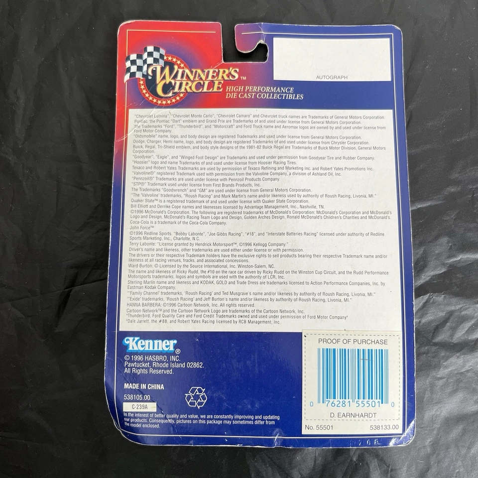 Winner’s Circle Dale Earnhardt 1996 Stock Car Series (Sealed ) Box Damage - Image 2 of 4