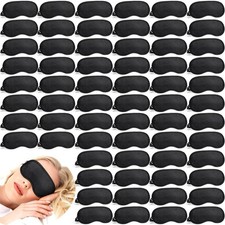 200 Pcs Eye Sleeping Blindfold Eye Cover with Adjustable Strap for Games Part...