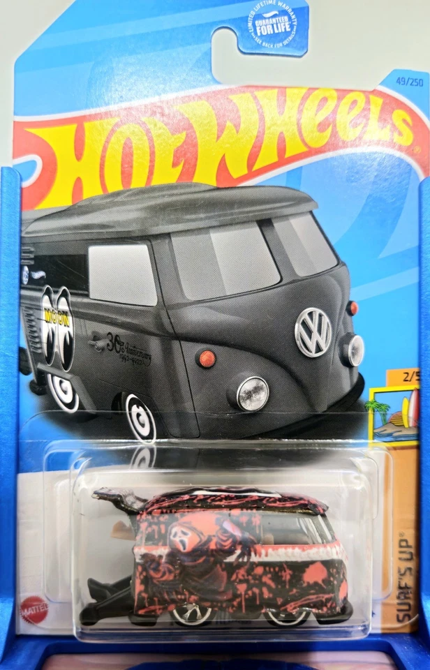 Hot Wheels Kool Kombi *Scream Ghostface personalizado con Spectraflame y Real Riders* Foto 2 de 3