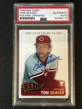 Tom Seaver Reds 2005 Topps Pristine Legends Signed Autograph PSA DNA *73