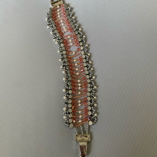 Bracciale Bohemien in rame nero intrecciato con perline avvolgenti - Foto 3 di 10