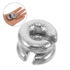 2 PCS Titanium Steel Ear Clips Chunky Earrings Non Pierced