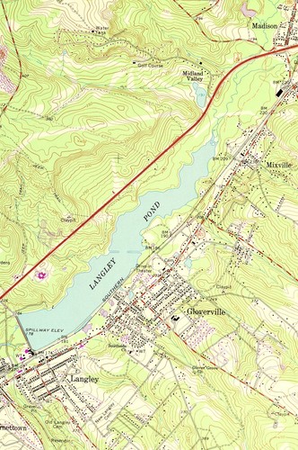 Graniteville Map of Gloverville South Carolina Langley Pond Aiken Burnettown - Picture 5 of 9