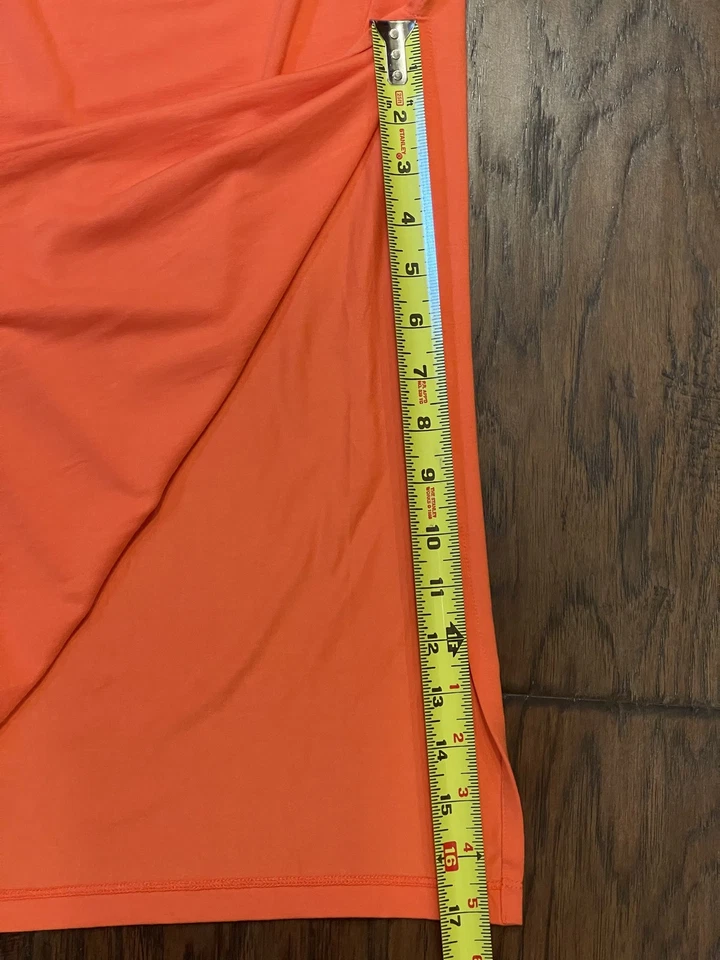 Seraphine Maxi Dress Maternity Sz 6 Sleeveless Ruched Side Slit Made in Portugal - Image 4 of 4