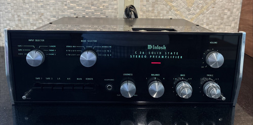 McIntosh C26 Preamplifier Solid State Stereo PreAmp Perfect Working Condition