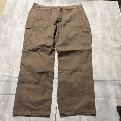 CE SCHMIDT Mens 42x32 Denim Brown Relaxed Fit Workwear Jeans/Pants