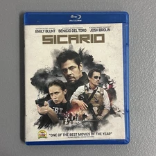 Sicario Blu-ray Movie Action Thriller Emily Blunt Josh Brolin Benicio Del Toro