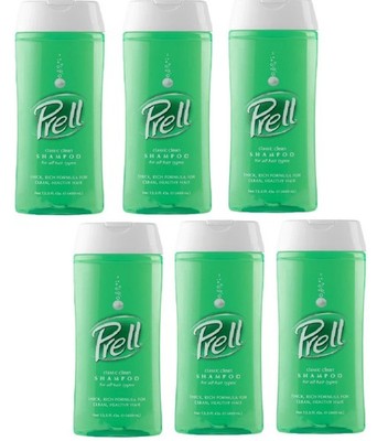 Prell Classic Clean Shampoo Thick Rich Formula For Healthy Hair 13.5 Oz 6 Pack