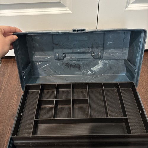 Vintage Plano Tackle Box Model 6303 3 Tier Fold Out Tray Fishing USA - Picture 7 of 12