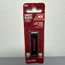 ACE 26093 Carpet Blades 5 pc .017 in Thick Lot of 3 NEW Free Shipping 