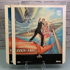 Vintage 1985 James Bond 007 A View To A Kill VideoDisc 2 Disc Set CBS FOX