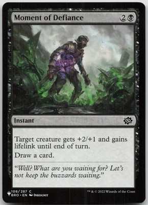 Moment of Defiance The List Reprints 108/012 NM C
