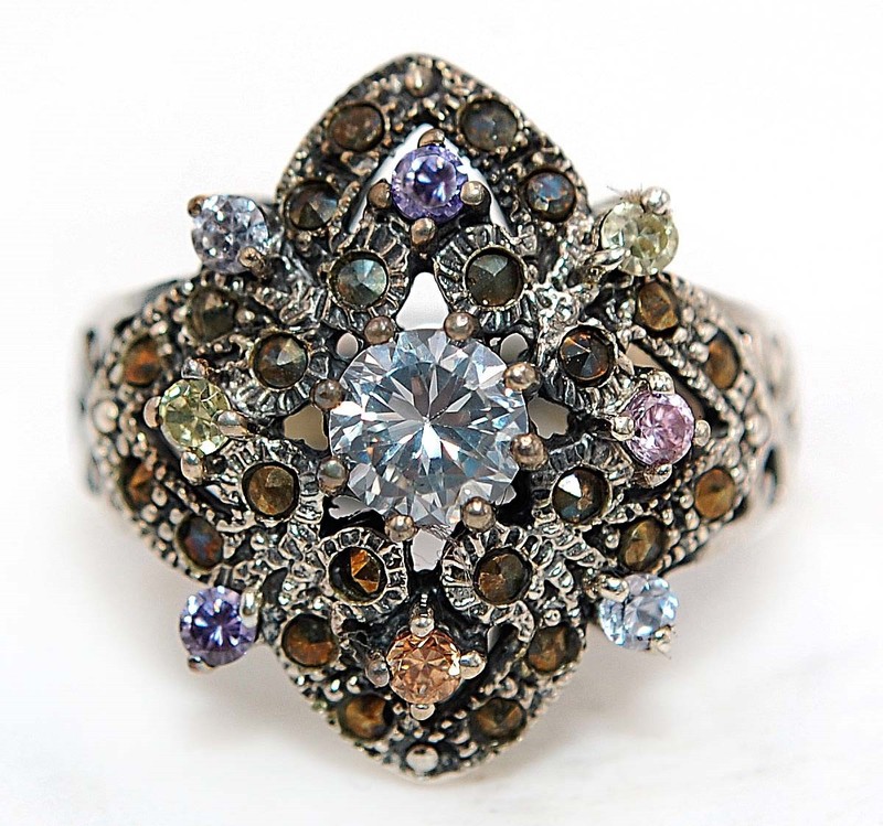 1CT Heat Treated Moissanite 925 Sterling Silver Ring Jewelry Sz 8 NF1-6